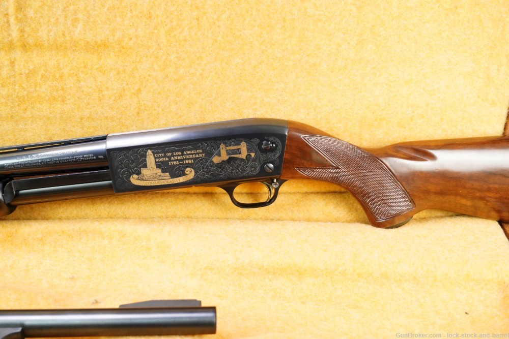 Ithaca Model 37 LAPD 12 GA 28" 18 1/2" Engraved Pump Action Shotgun, 1981-img-10
