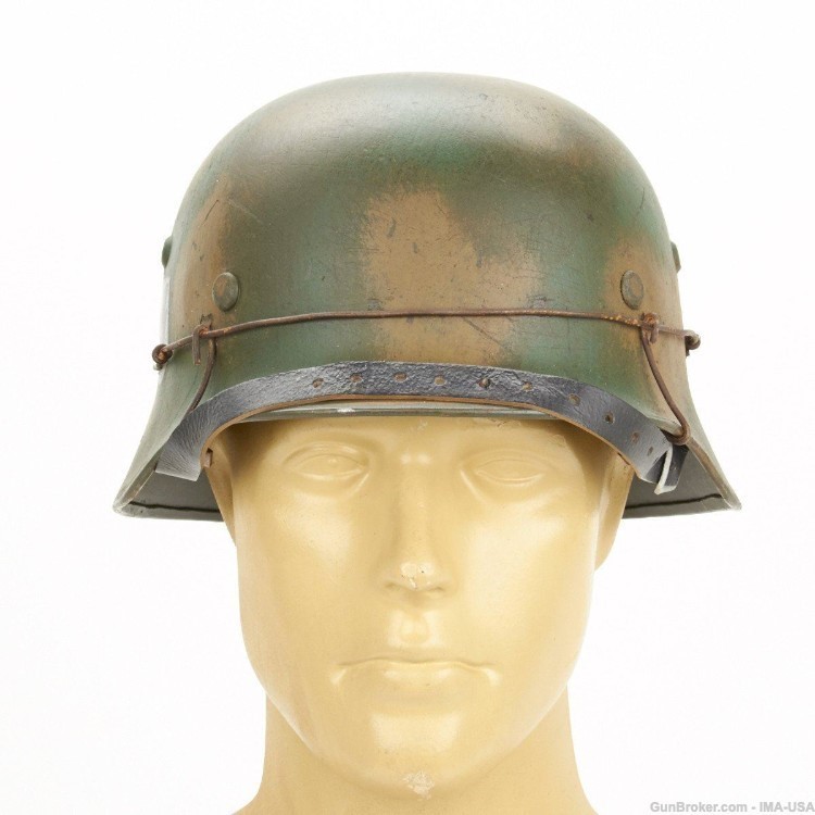 German WWII Replica M35 Steel Helmet - Tricolor 12th SS Panzer Normandy-img-3