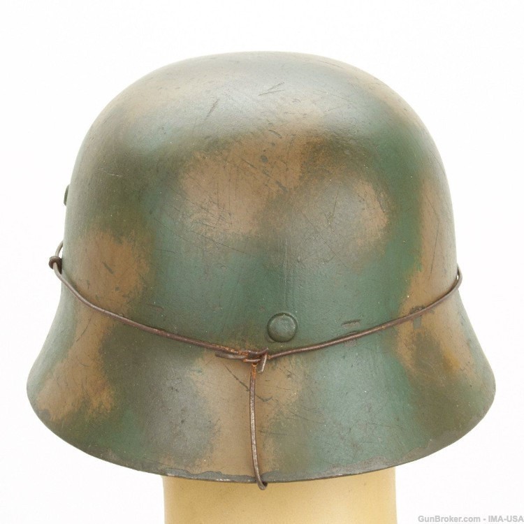 German WWII Replica M35 Steel Helmet - Tricolor 12th SS Panzer Normandy-img-5