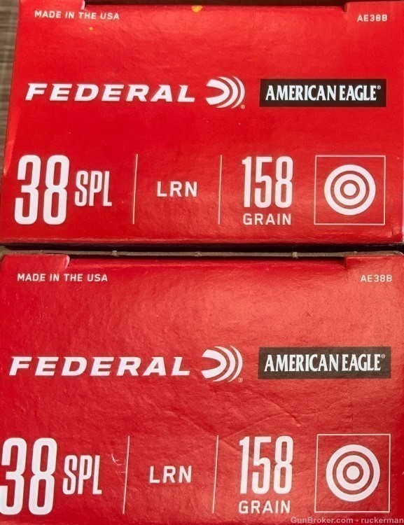 FEDERAL/AE 38 SPECIAL 158 GRAIN LRN 2 BOXES-img-0