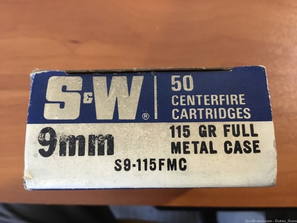 Smith & Wesson 9mm factory ammo MfG. 1972-1980 RARE-img-0