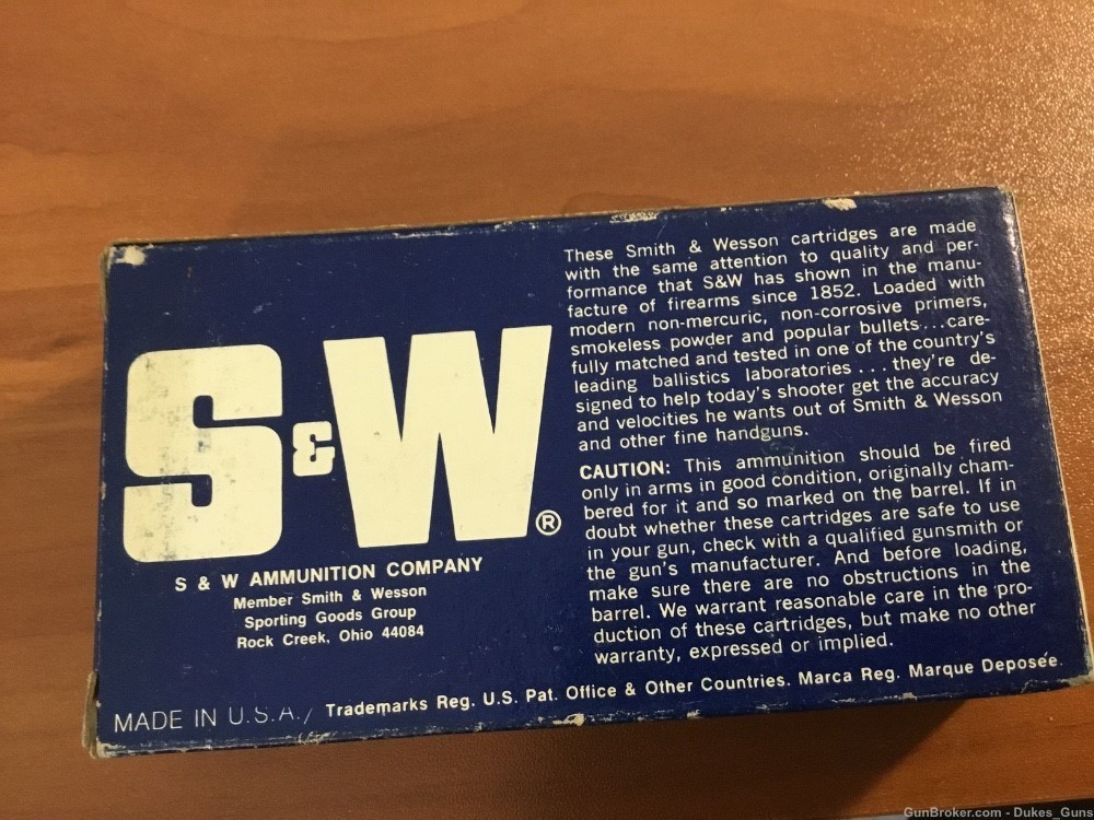 Smith & Wesson 9mm factory ammo MfG. 1972-1980 RARE-img-2