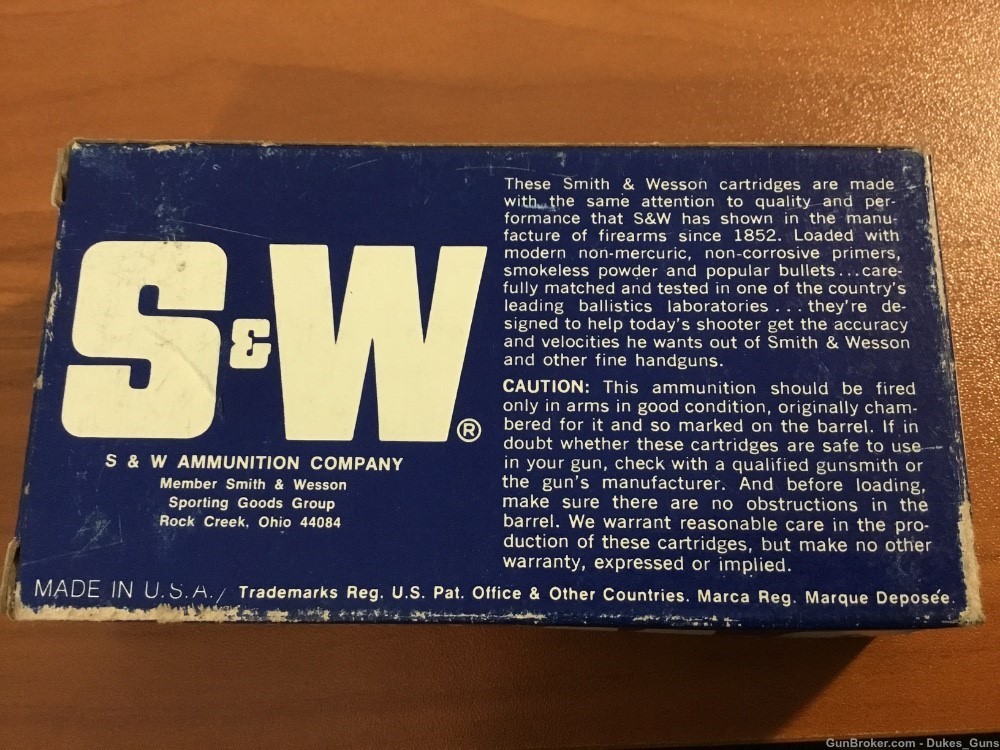 Smith & Wesson 9mm factory J.H.P. ammo MfG. 1972-1980 RARE!-img-2