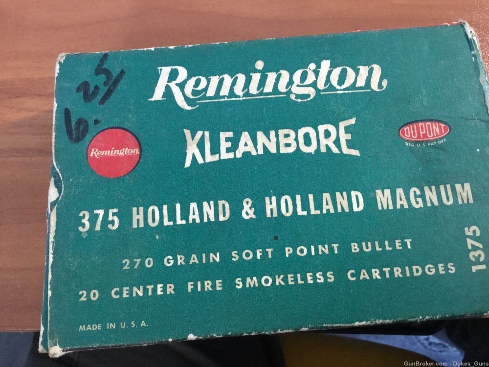 Remington 375 H&H Magnum- 20 rounds of once fired brass -img-1