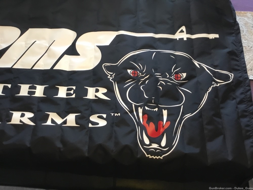 DPME/PANTHER ARMS black nylon banner for your Man Cave-img-1