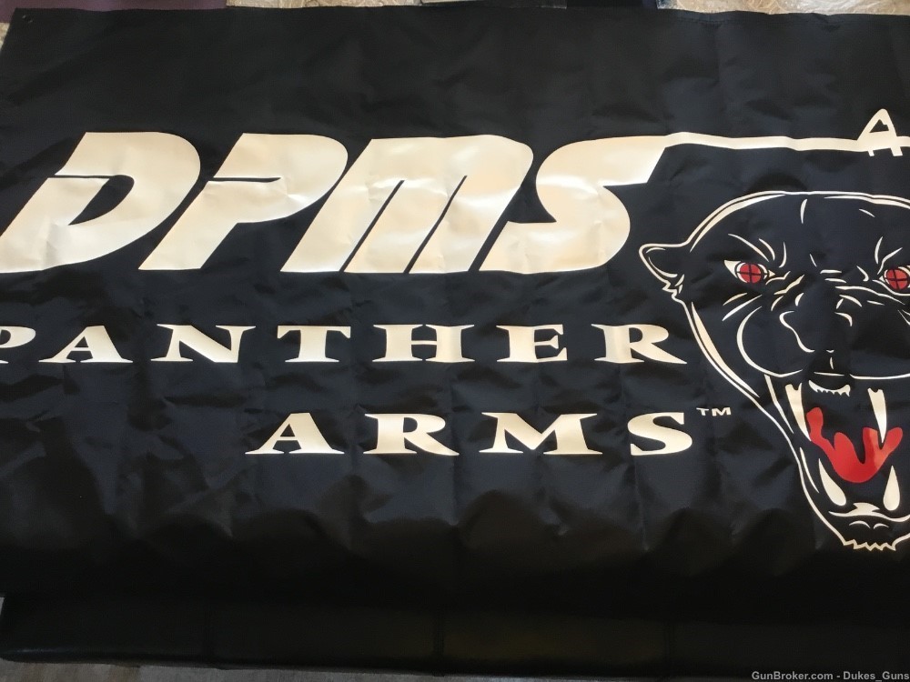 DPME/PANTHER ARMS black nylon banner for your Man Cave-img-0
