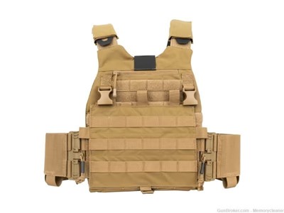 Guard Dog Body Armor Plate Carrier FDE with RMA Armament Level IIIA+ Plates