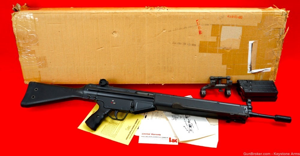 Scarce 1979 Heckler & Koch HK91 .308 Shipping Container & Test Target-img-8