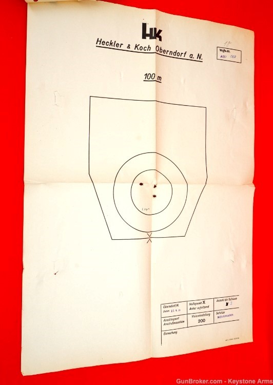 Scarce 1979 Heckler & Koch HK91 .308 Shipping Container & Test Target-img-19
