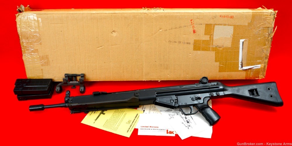 Scarce 1979 Heckler & Koch HK91 .308 Shipping Container & Test Target-img-23