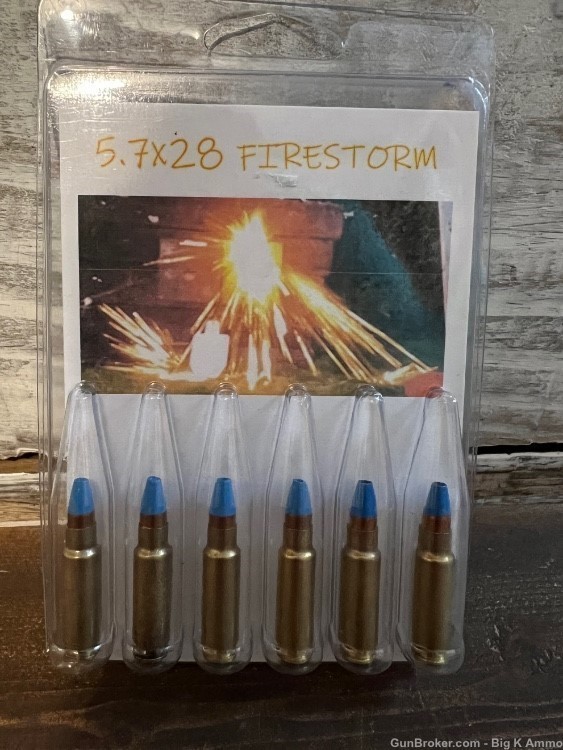 5.7x28 FN FIRESTORM exotic ammo 6 pack No CC FEES-img-0