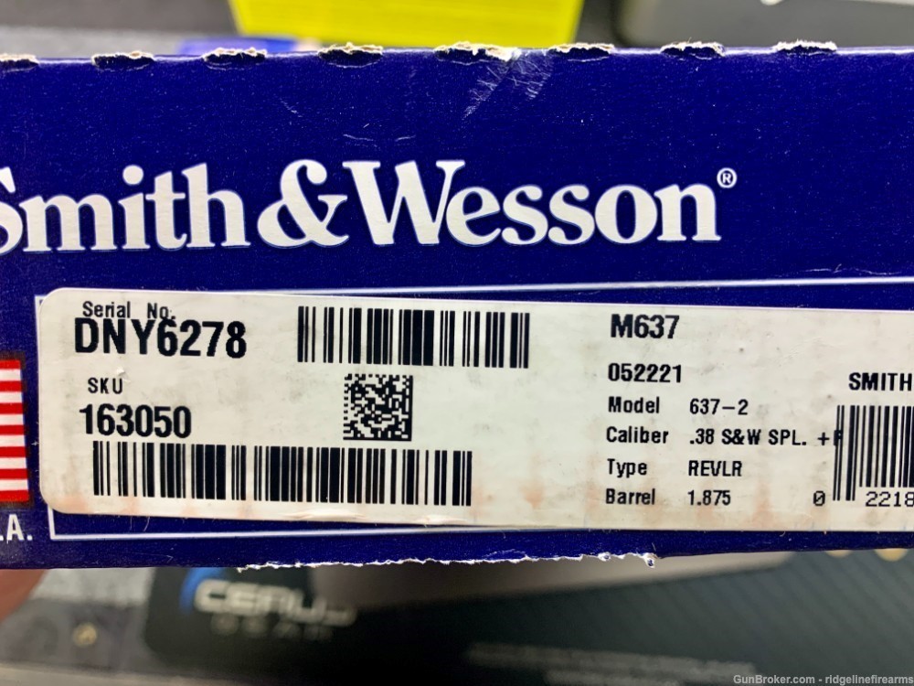 Smith & Wesson 637 Chiefs Special Airweight 38 Special NO C Card Fees-img-5