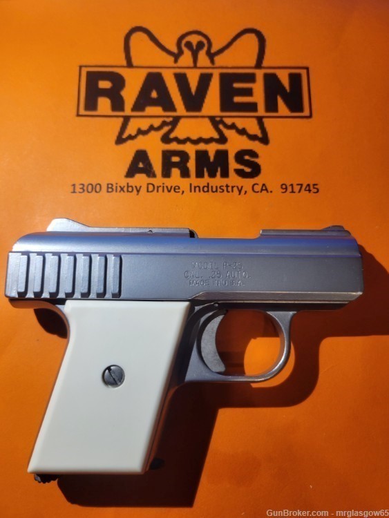 Raven / Phoenix Arms MP25, MP-25, P25, P-25 Smooth Faux Grips (Lg Safety)-img-5