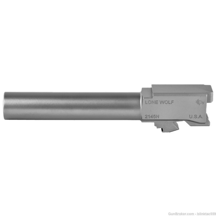 AlphaWolf Barrel, 45 ACP. 4.60?, Matte Stainless Steel, Fits Glock 21-img-1