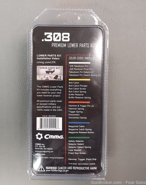 CMMG AR10 .308WIN Premium Lower Parts Kit 38CA6DC-img-1
