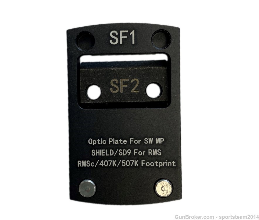 SF1 Optic Plate for SW MP 2.0 Shield SD9 TO FIT Swampfox Sentinel Red Dot-img-1