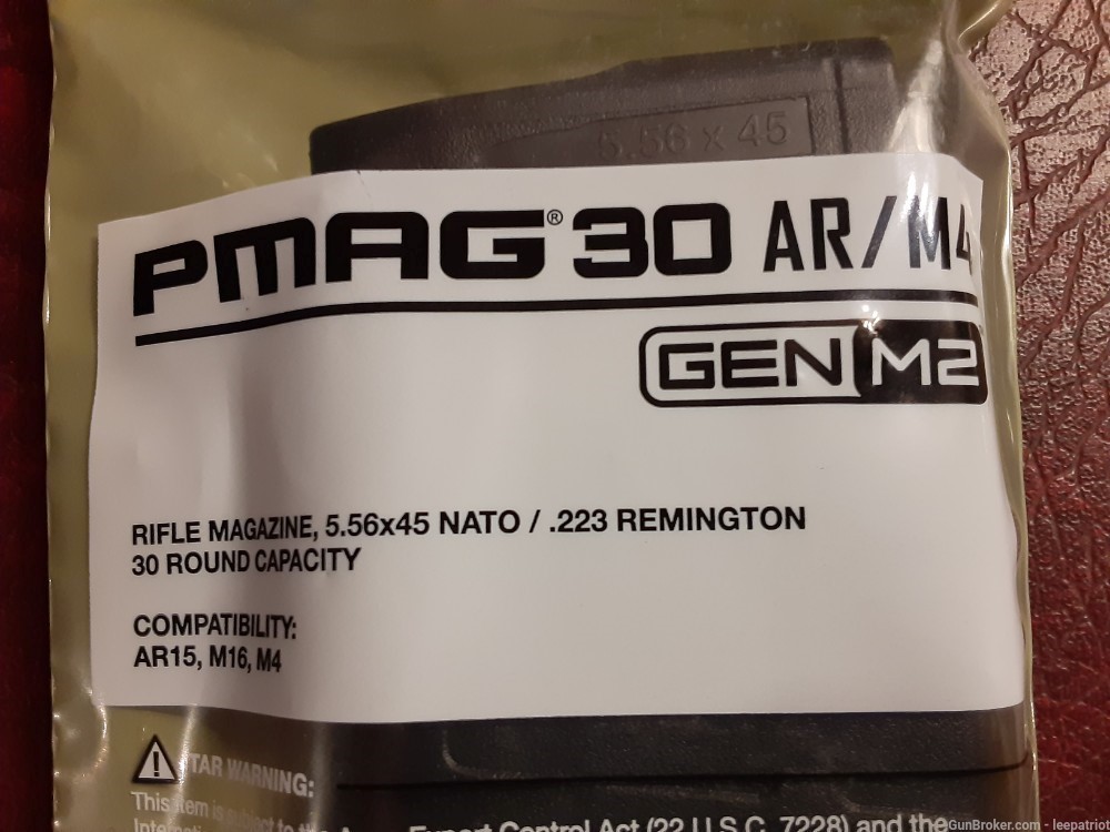 LOT OF 5 NEW MAGPUL M2 GEN 2 Black AR15 M4 M16 30RD Mags MAG571-BLK-img-2
