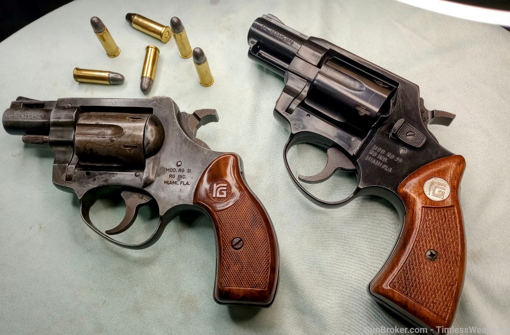 Smith&WESSON Model 31 snubnose clone RG Rohn 32 S&W German Revolver SET H&R-img-0