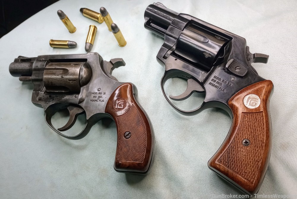 Smith&WESSON Model 31 snubnose clone RG Rohn 32 S&W German Revolver SET H&R-img-15