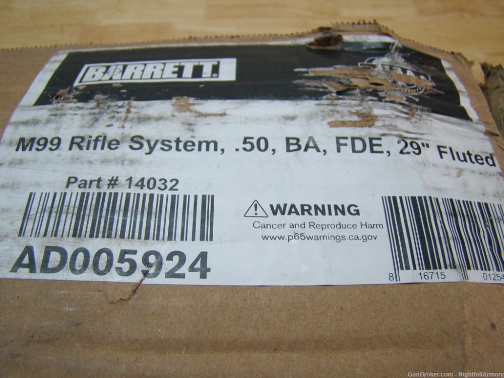 Barrett 99A1 .50BMG 99 FDE Rifle 29" Fluted Bipod 50 Bolt 14032 M99 Fifty !-img-1