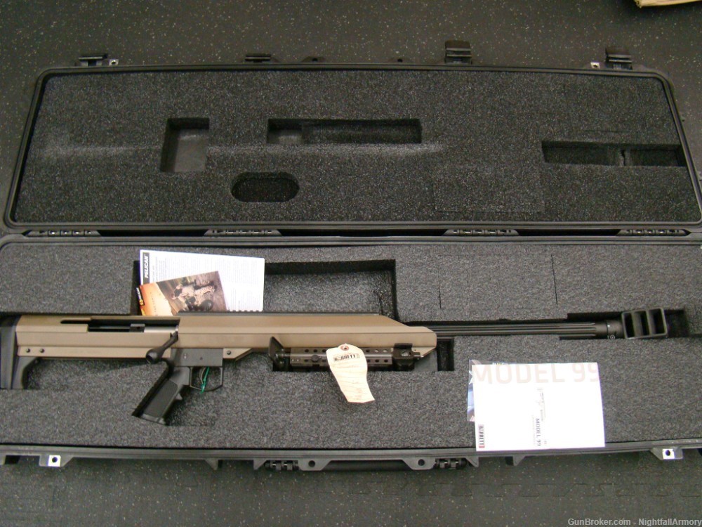 Barrett 99A1 .50BMG 99 FDE Rifle 29" Fluted Bipod 50 Bolt 14032 M99 Fifty !-img-12