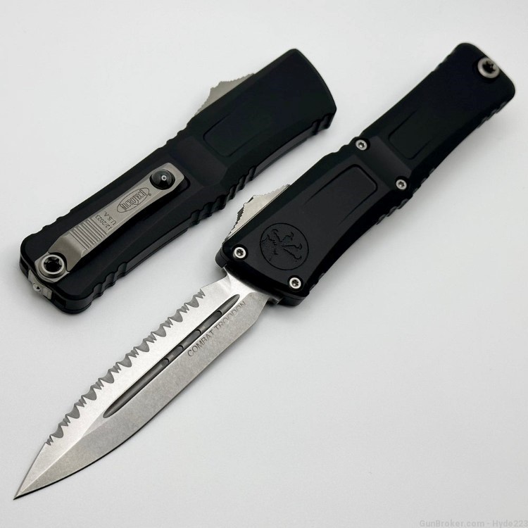 *NEW* Microtech Combat Troodon Gen 3 Full Seratted-img-0