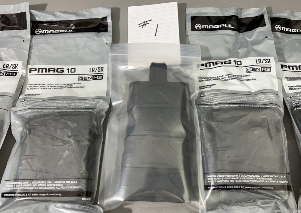 FOUR - Magpul LR308 / SR25 10-Round PMAGs, Gen M3, Factory NEW, Lot 1-img-6
