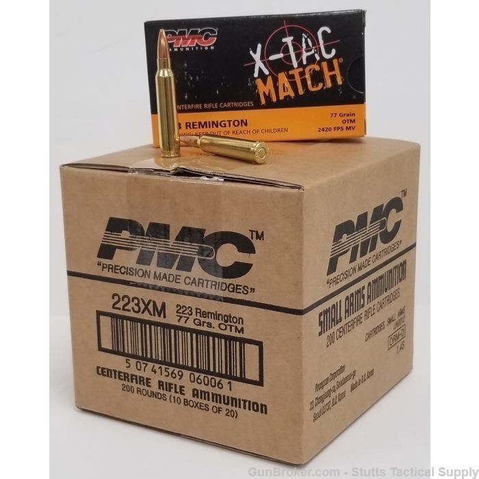 PMC .223 Rem X TAC Match 77gr OTM 200rds-img-0