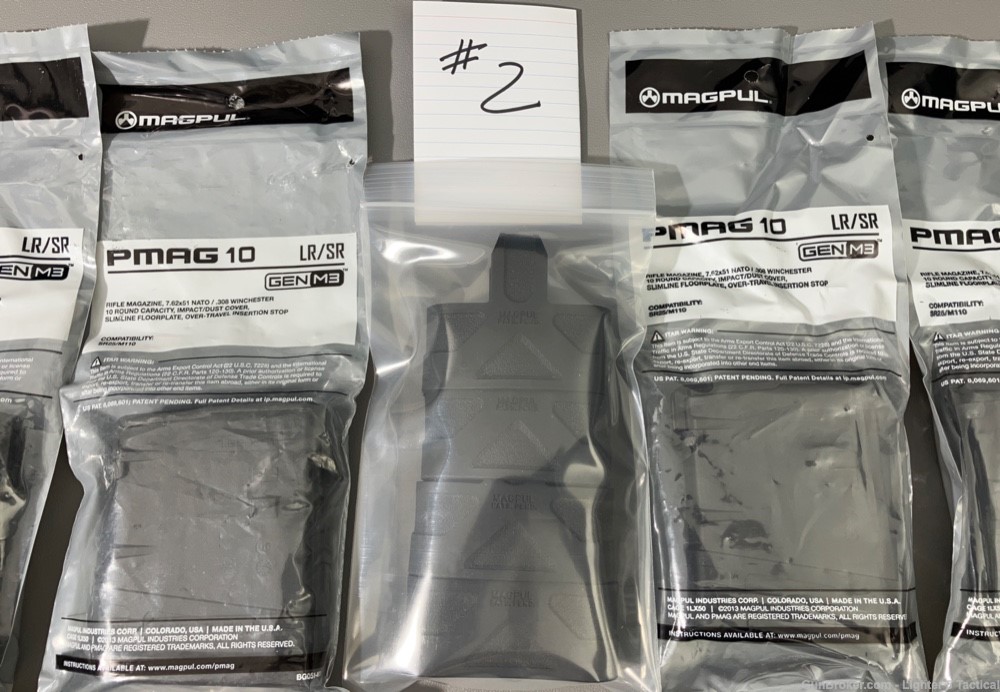 FOUR - Magpul LR308 / SR25 10-Round PMAGs, Gen M3, Factory NEW, Lot 2-img-5