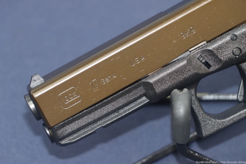 Glock Model G17 GEN4 Pistol TALO EXCLUSIVE Bronze PVD 2-Tone 9MM 17RD 17 G4-img-1