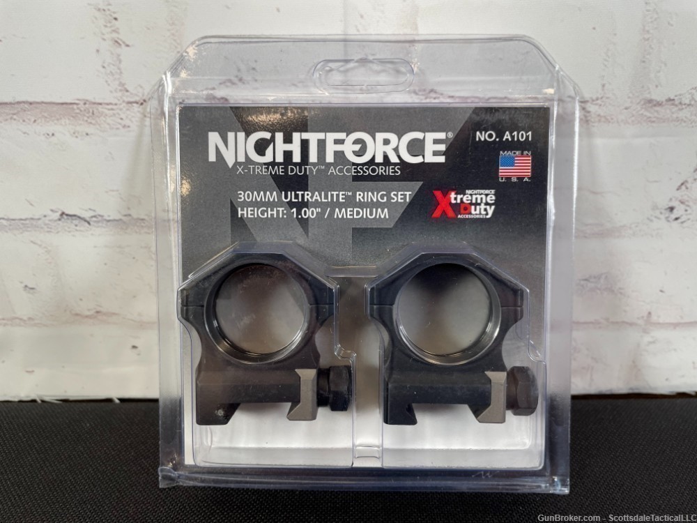 Nightforce A101 Ultralite Scope Rings 30mm -img-0