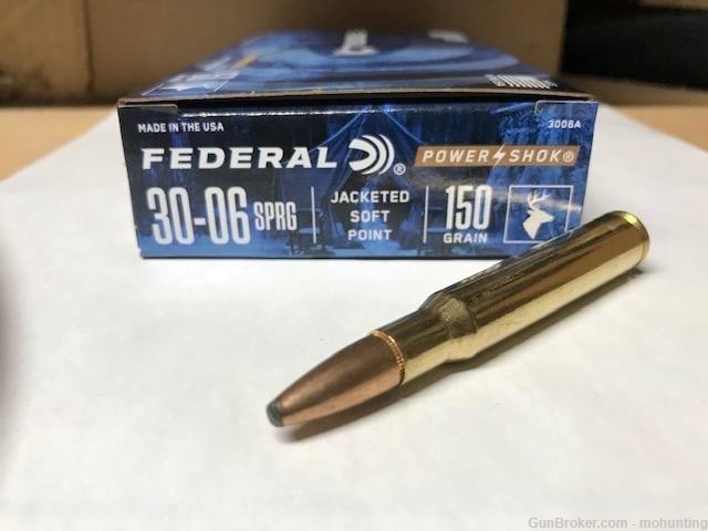 Federal 3006A 30-06 Springfield 150gr SP 200 Rounds-img-0