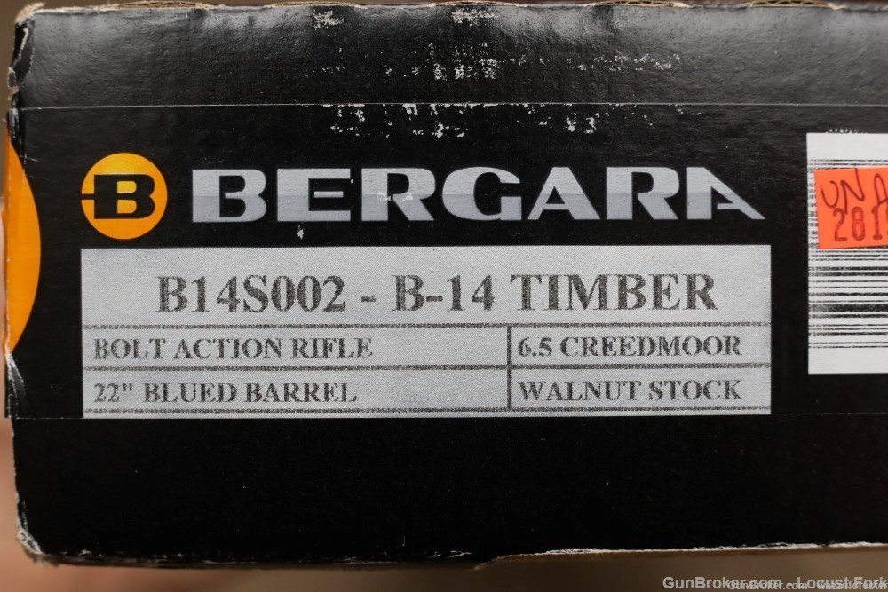 Bergara B-14 Timber 6.5 Creedmoor 22" Cerakote Walnut NEW IN BOX B14S002-img-47