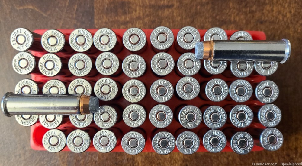 Federal Hi-Power .357 Magnum 158gr Soft Point Jacketed Bullet Nickel -img-6