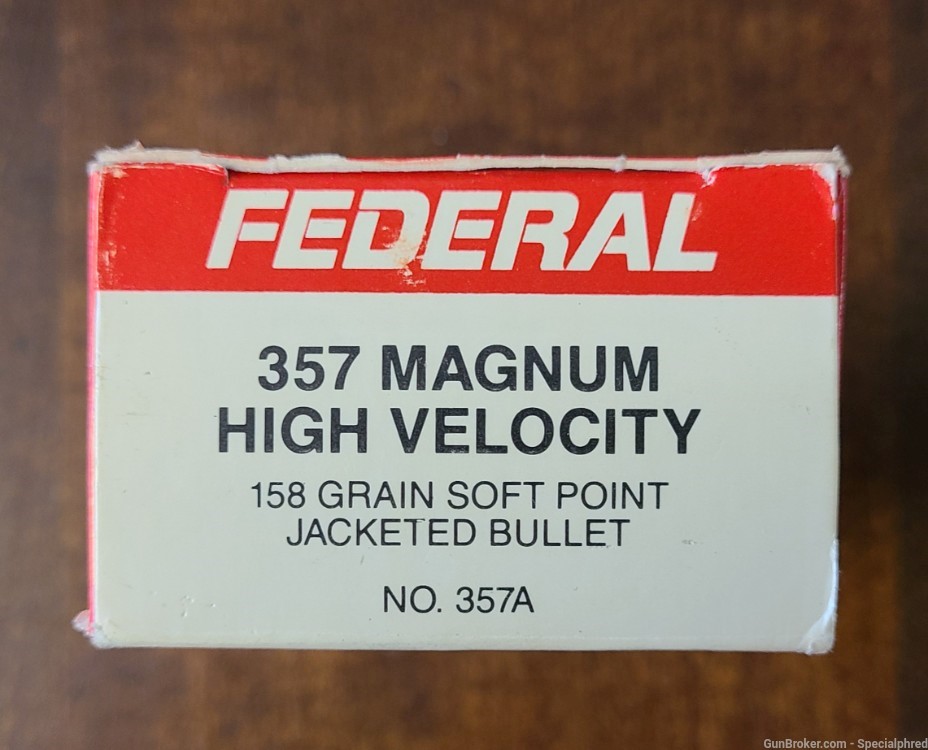 Federal Hi-Power .357 Magnum 158gr Soft Point Jacketed Bullet Nickel -img-4