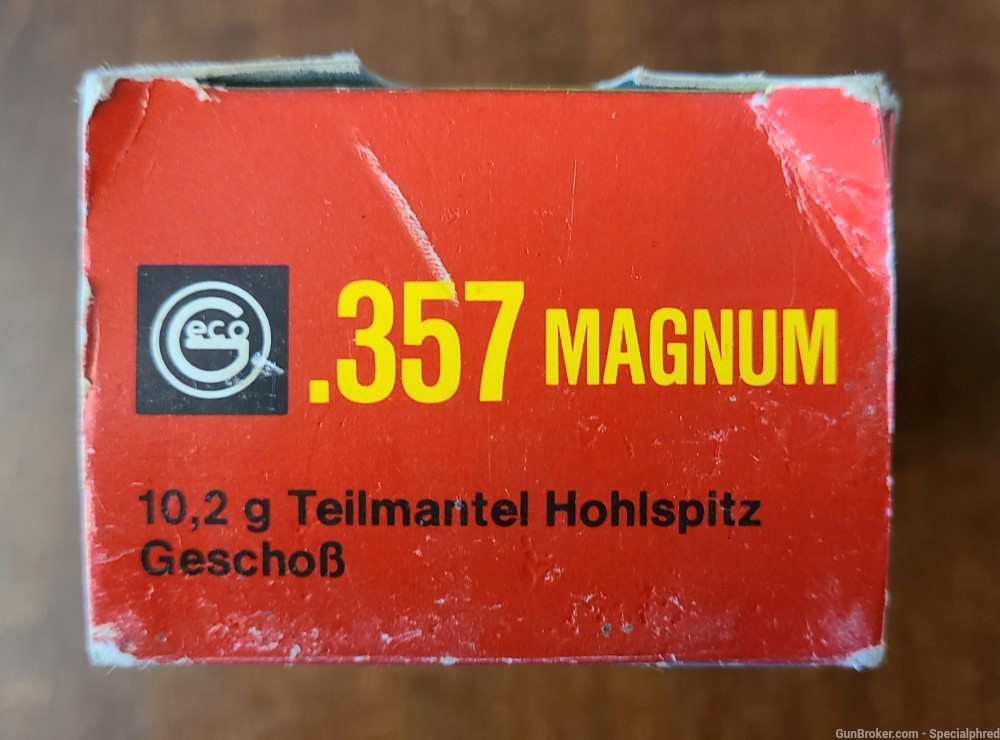 Geco .357 Magnum 158gr Hollow Point Bullet Dynamit Nobel 357 mag-img-2