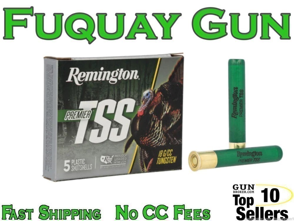 Remington Premier Tungsten Super Shot TSS 410 3" #9 SHOT TURKEY LOAD 5ct -img-0