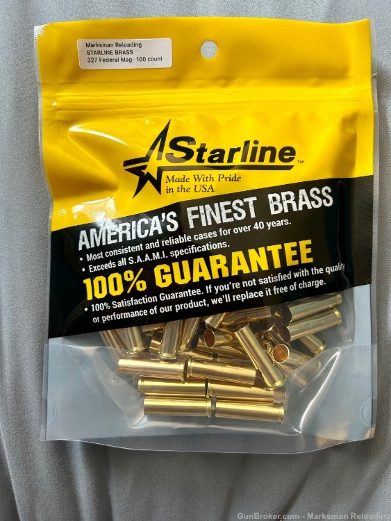 Starline 327 Federal Magnum Brass, 327 MAG- 100 Count-img-0