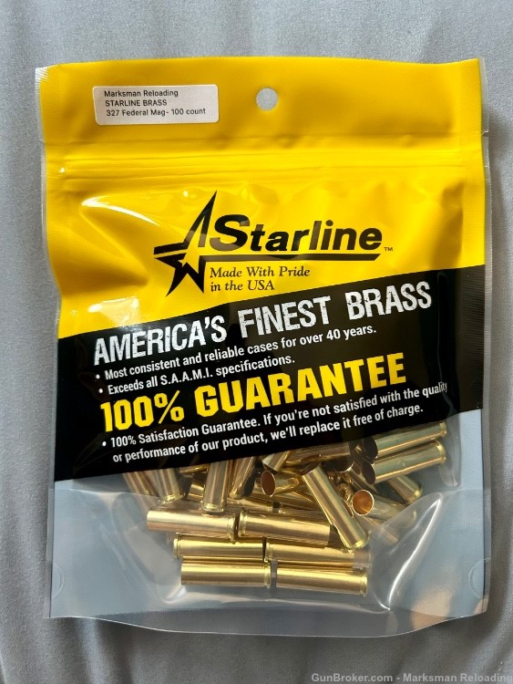 Starline 327 Federal Magnum Brass, 327 MAG- 100 Count-img-1