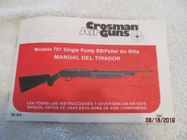 Crosman 781 Owner's Manual-img-0