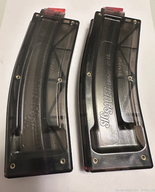 Two NEW NOS Factory Sig Sauer 522 Rifle Magazines Clips  .22lr 25 rd-img-0
