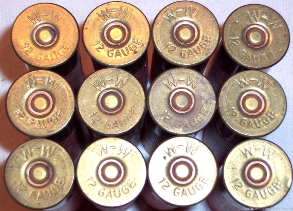 Western Super-X® Magnum 12-3” Ga 1-7/8 Oz 4 Dr #4 Buckshot 17 Round Vintage-img-1