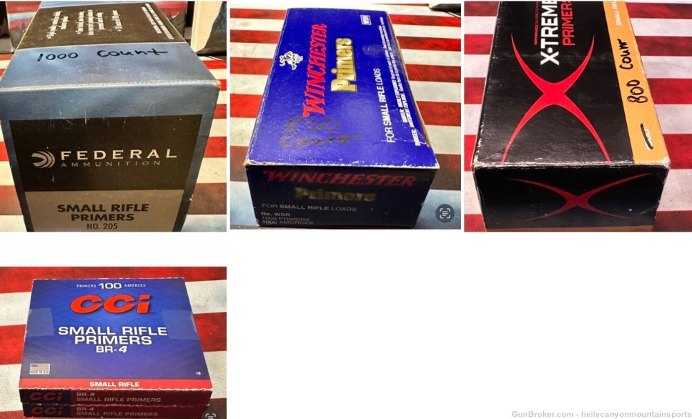 Federal Winchester CCI & Extreme Small Rifle Primers 2800 Count -img-0