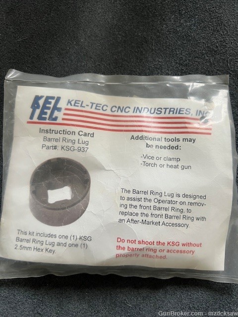 NOS Kel-Tec KSG Barrel Ring Lug 4- Notch TOOL-img-0