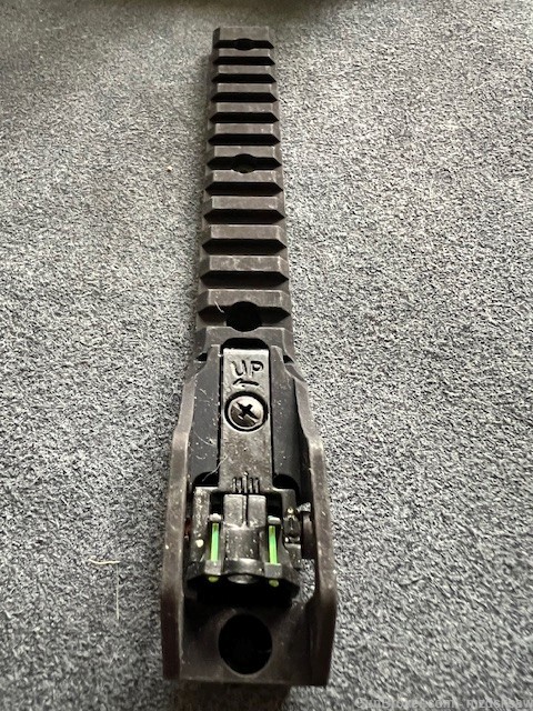 Fiber Optic Pic Rail Rear Sight for Hatsan Escort Shotguns-img-0
