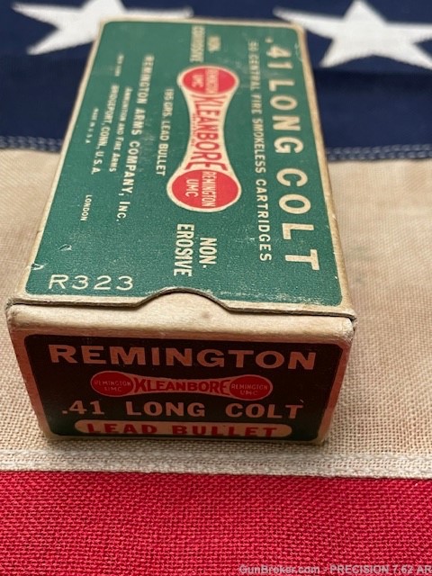 41 LONG COLT, 195 gr., 50 ROUND VINTAGE REMINGTON "DOGBONE" BOX!-img-4