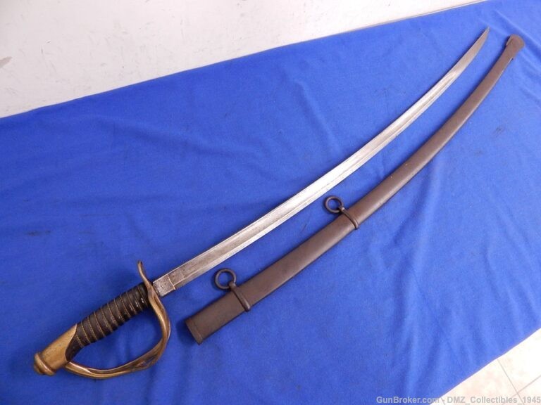 Civil War Rhode Island Cavalry Sword with Scabbard-img-0