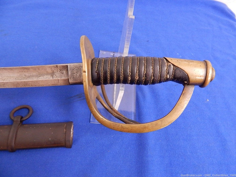 Civil War Rhode Island Cavalry Sword with Scabbard-img-5