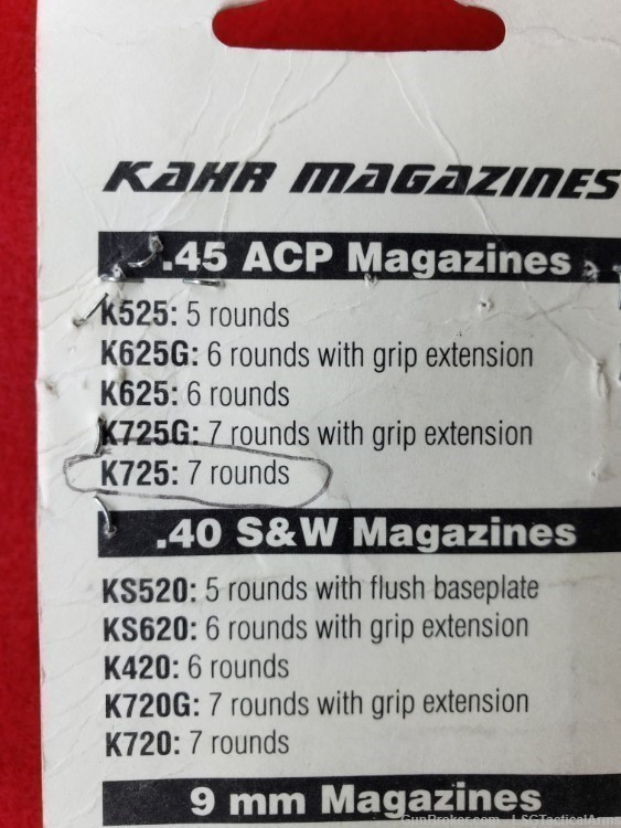 Kahr K725 45ACP 7 Round Magazine -  SHIPS FREE!-img-1
