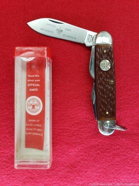 Camillus (Official) Boy Scout Camp Knife #1996. Hard to find -  SHIPS FREE-img-0